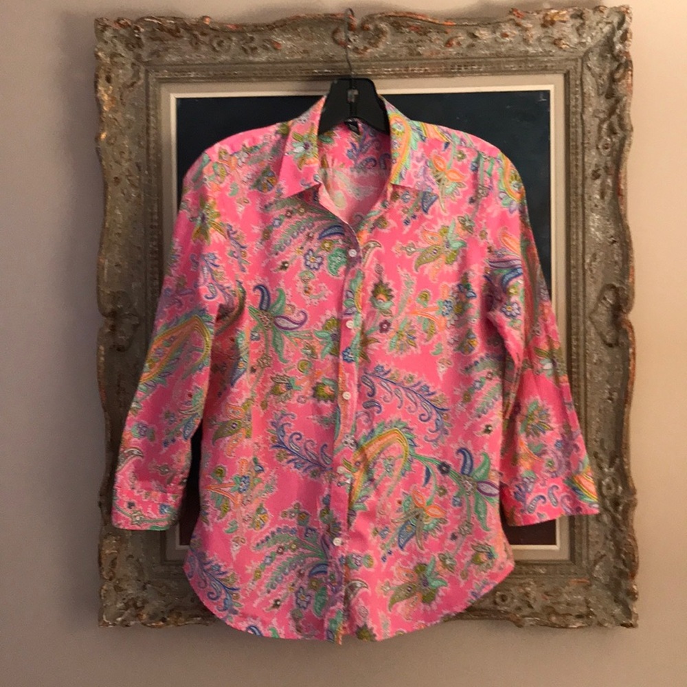 Bright beautiful Ralph Lauren blouse